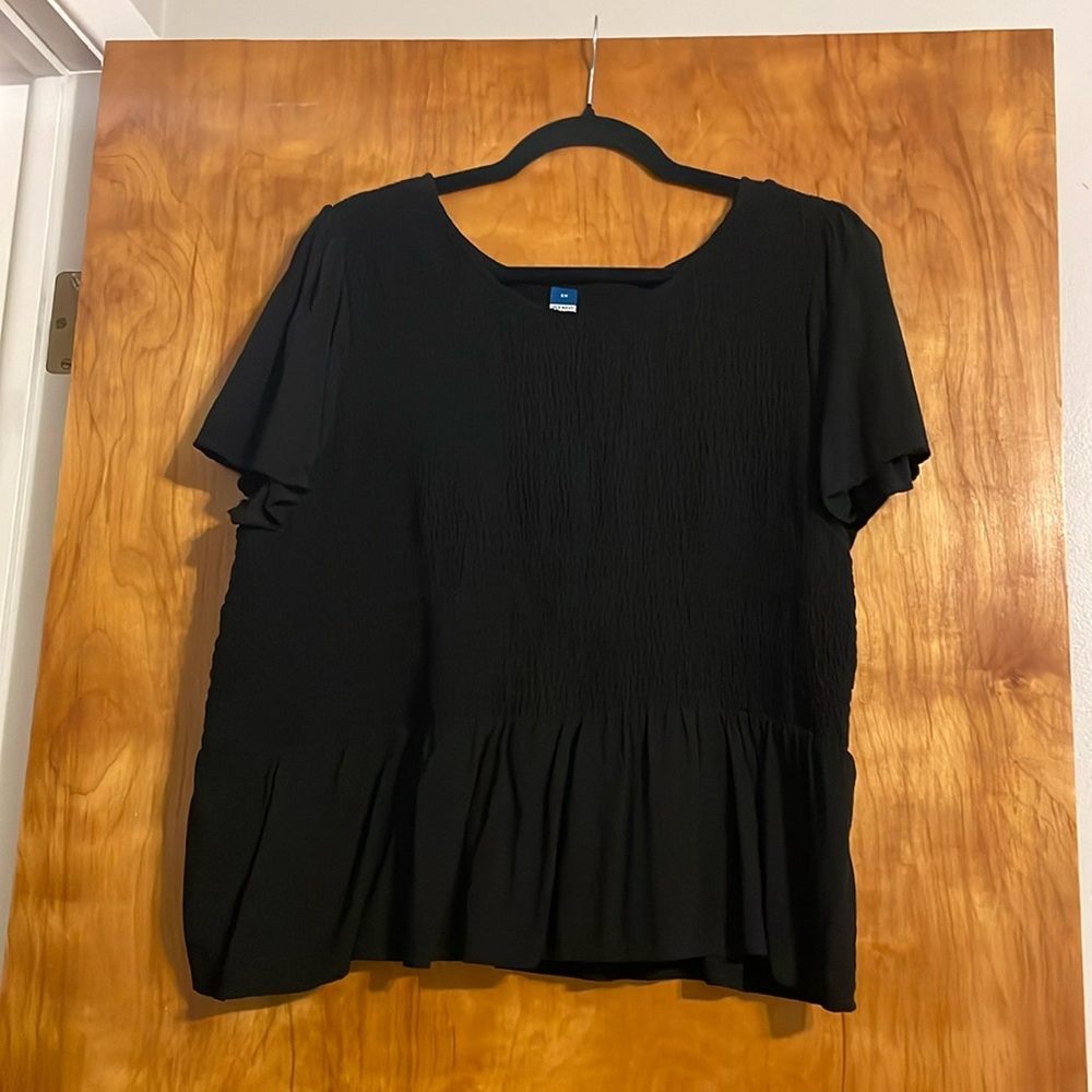 Peplum Short Sleeve Shirt